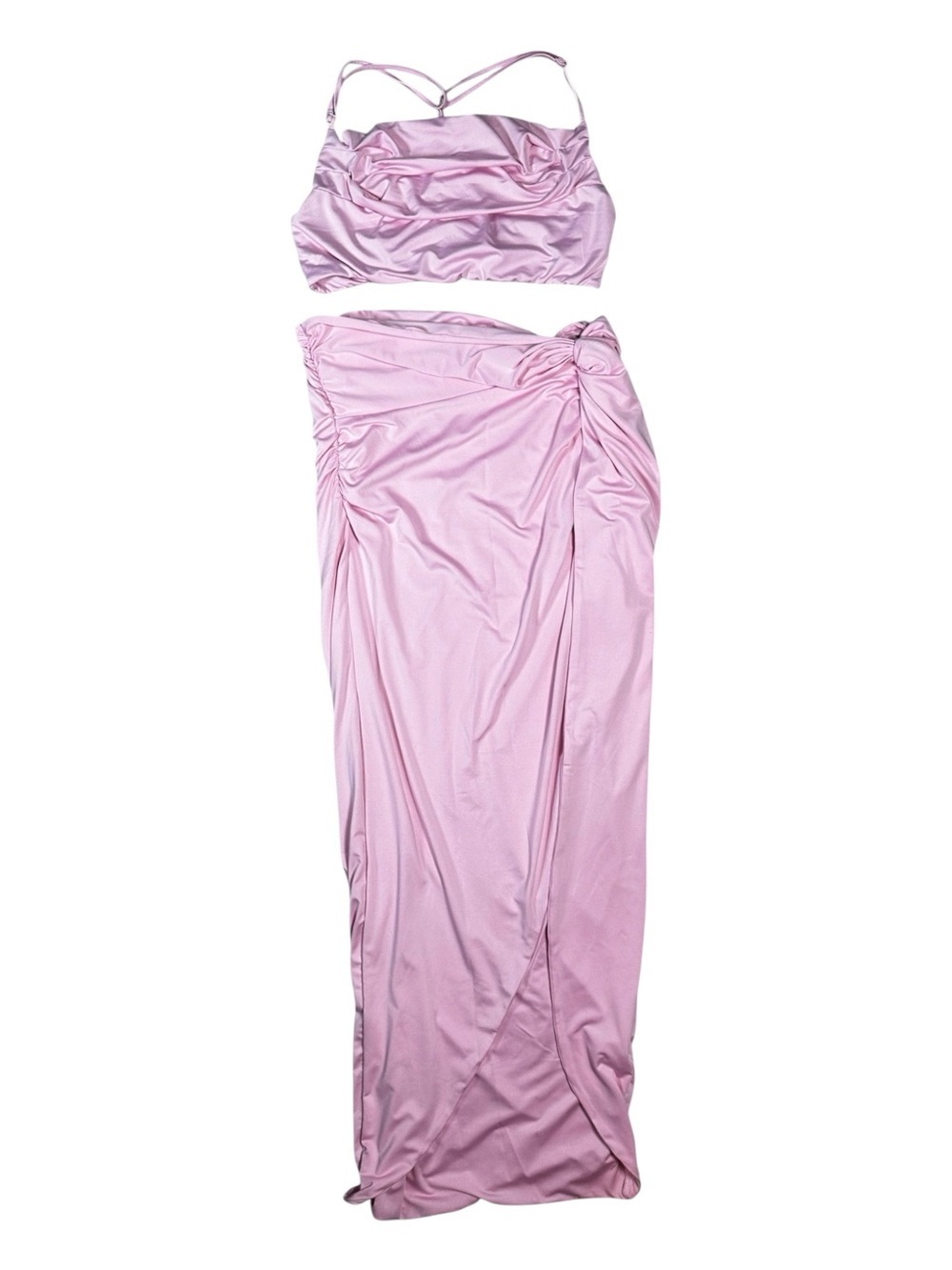 Summer Vacation 2 Piece Skirt Set Pink Size Large - Picture 1 of 6